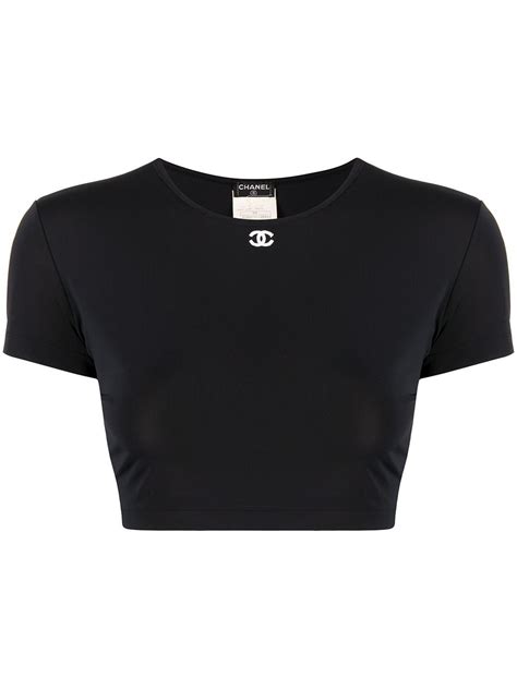 chanel crop top replica|pre owned chanel shirts.